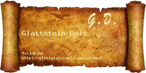Glattstein Deli névjegykártya